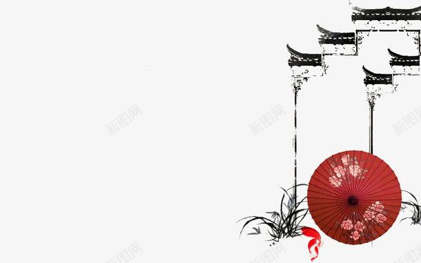 水墨风ppt模板png免抠素材_新图网 https://ixintu.com ppt ppt元素 ppt模板 水墨风 背景