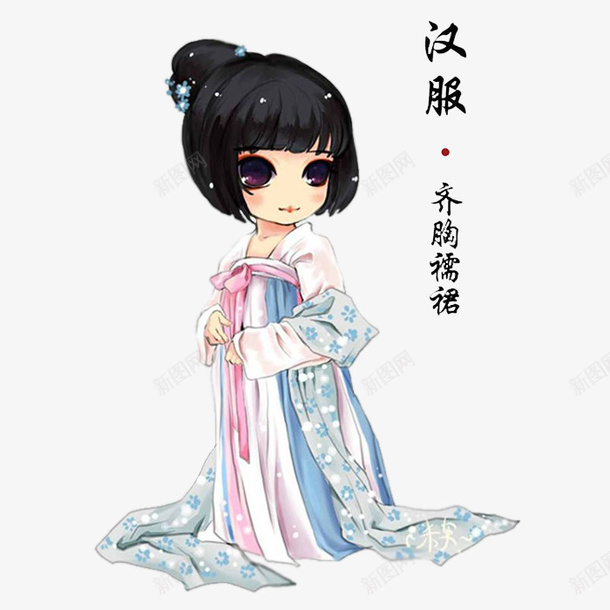 手绘古典美女png免抠素材_新图网 https://ixintu.com png图形 png装饰 女人 手绘画 装饰