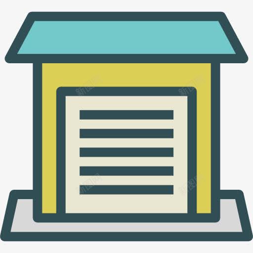 车库图标png_新图网 https://ixintu.com 停车场 商业 建筑物 汽车 车库 车辆