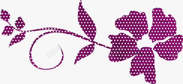 紫色的背景花图案png免抠素材_新图网 https://ixintu.com 平面 扁平设计 紫色 花朵