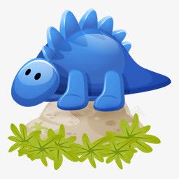 恐龙蓝色图标png_新图网 https://ixintu.com blue dino 恐龙 蓝色的