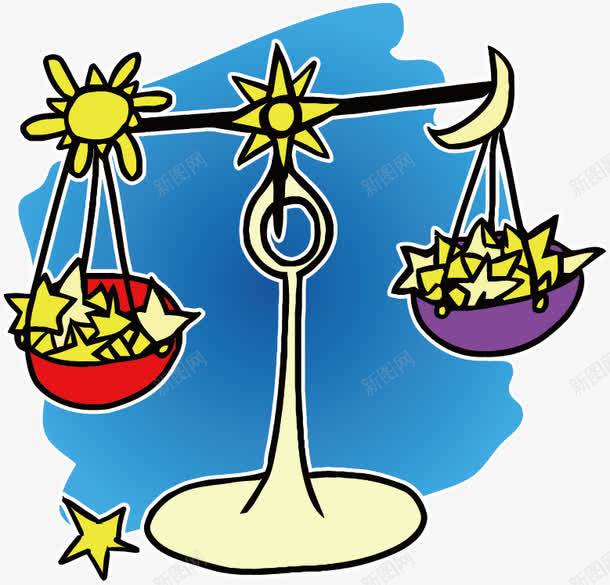 十二星座png免抠素材_新图网 https://ixintu.com 十二星座 卡通 天枰座 手绘 插画 星座