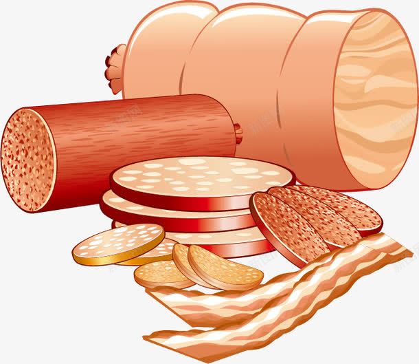 肉质食品png免抠素材_新图网 https://ixintu.com 美食 肉制品 香肠