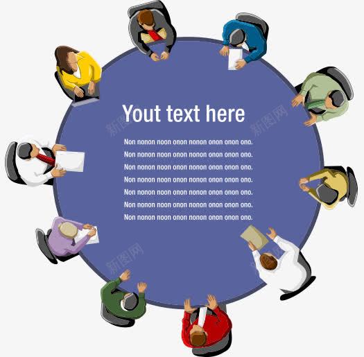 俯视商务人士矢量图eps免抠素材_新图网 https://ixintu.com 俯视 办公 商务人士 矢量图