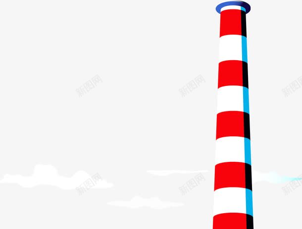 烟筒矢量图eps免抠素材_新图网 https://ixintu.com 免费矢量下载 工厂 烟筒 矢量图