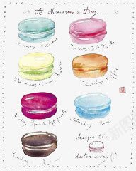 手绘马卡龙png免抠素材_新图网 https://ixintu.com 卡通 手绘 简约 马卡龙