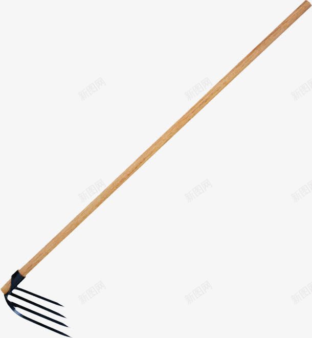劳动工具png免抠素材_新图网 https://ixintu.com 劳动工具 木耙 装饰 黑色