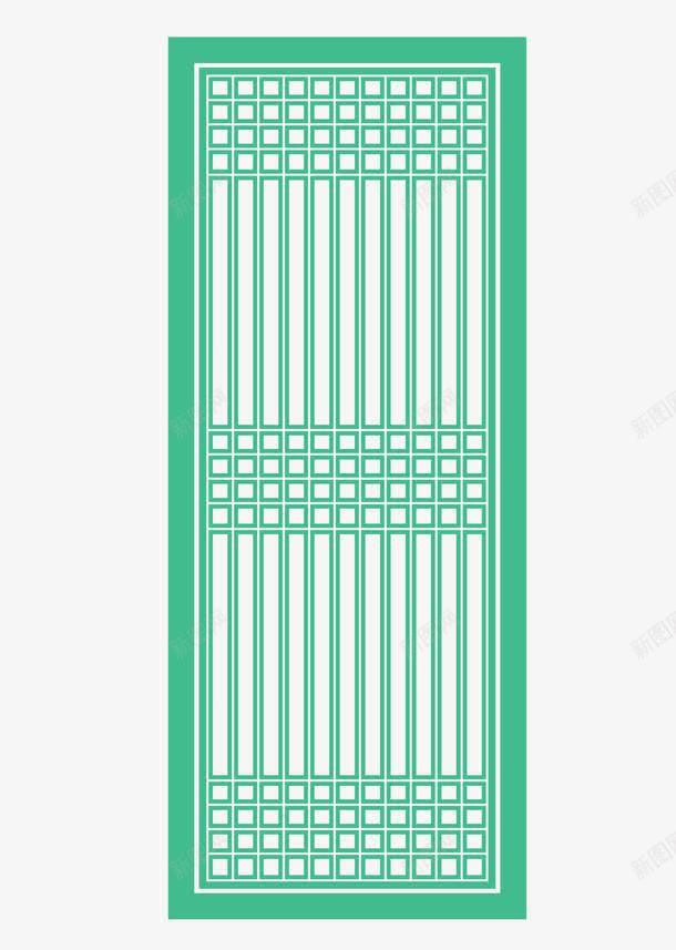 雕刻绿色门窗花纹矢量图ai免抠素材_新图网 https://ixintu.com 涓 灞忛 缁胯壊 鑺辩汗 闀傜 闂獥 闆曞埢 矢量图