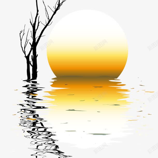 海上日出片png免抠素材_新图网 https://ixintu.com 海上日出 矢量图片 矢量素材 风景图片