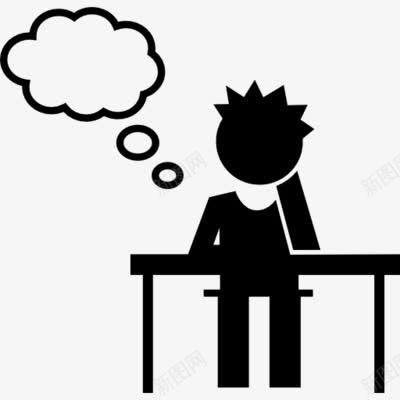 思考png免抠素材_新图网 https://ixintu.com 男孩思考 简笔画 联想
