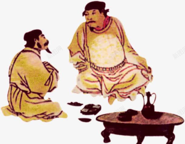 饮酒png免抠素材_新图网 https://ixintu.com 中国风 古人 古代 酒 饮酒
