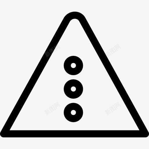 交通灯图标png_新图网 https://ixintu.com 三角形 交通信号灯 交通标志 危险标志 警报