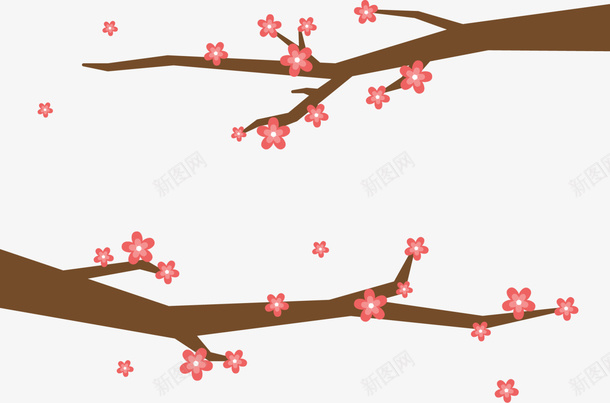 春天红色桃花装饰png免抠素材_新图网 https://ixintu.com 春天 春季 桃花朵朵开 桃花装饰 红色桃花 美丽桃花