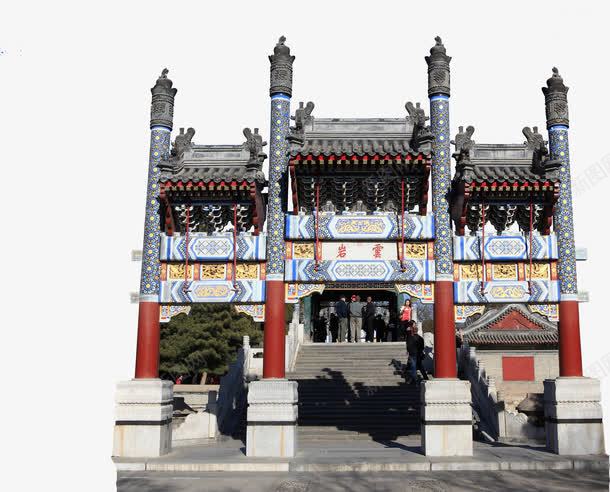 中国古建筑牌坊png免抠素材_新图网 https://ixintu.com 中国风 建筑 戏楼 牌坊
