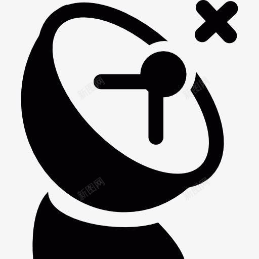 卫星天线图标png_新图网 https://ixintu.com 信号 卫星接收 天线 技术 盘