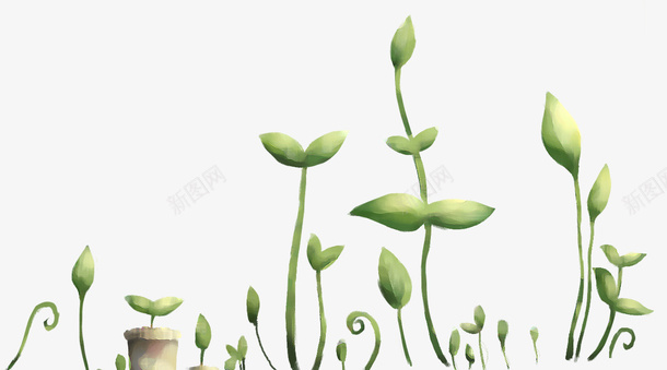 装饰手绘小草植物png免抠素材_新图网 https://ixintu.com 小清新 小草 手绘 植物 装饰图案 装饰植物