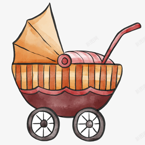 扁平卡通婴儿摇篮矢量图eps免抠素材_新图网 https://ixintu.com 卡通 可爱 婴儿 扁平 摇篮 粉色 装饰 矢量图