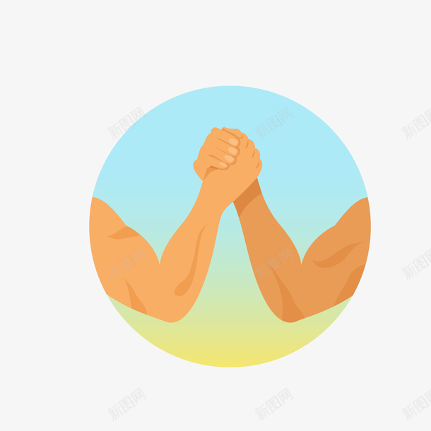 手绘手握手比试矢量图eps免抠素材_新图网 https://ixintu.com png免抠图 创意握手比试肌肉 卡通 手绘 时尚 矢量图