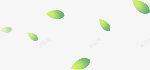 手绘绿色树叶清新png免抠素材_新图网 https://ixintu.com 树叶 清新 绿色