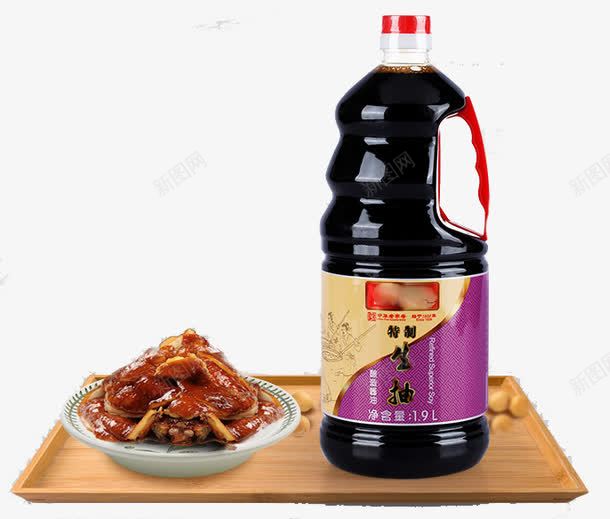 醇香调味料酱油png免抠素材_新图网 https://ixintu.com 调味料海报 酱油瓶 酱油调味海报 餐饮 餐饮海报