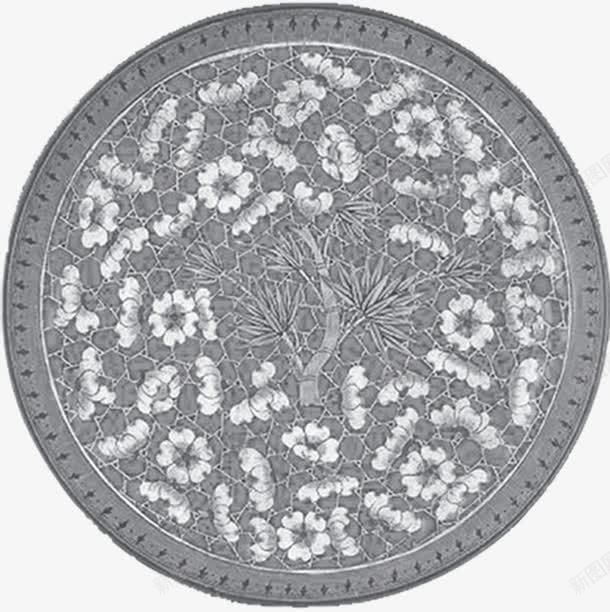 黑白花纹中国古典元素png免抠素材_新图网 https://ixintu.com 中国 元素 古典 花纹 黑白