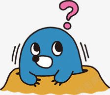 卡通海豹png免抠素材_新图网 https://ixintu.com 卡通 海豹 疑问 蓝色