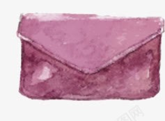 手绘水粉色包包png免抠素材_新图网 https://ixintu.com 包包 女士 手绘 水粉色
