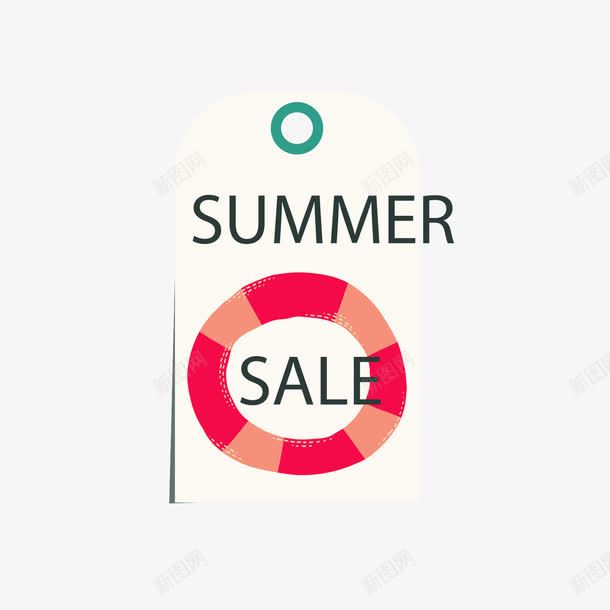 夏季促销标贴png免抠素材_新图网 https://ixintu.com 促销 促销标贴 夏季 夏季促销 游泳圈 英文