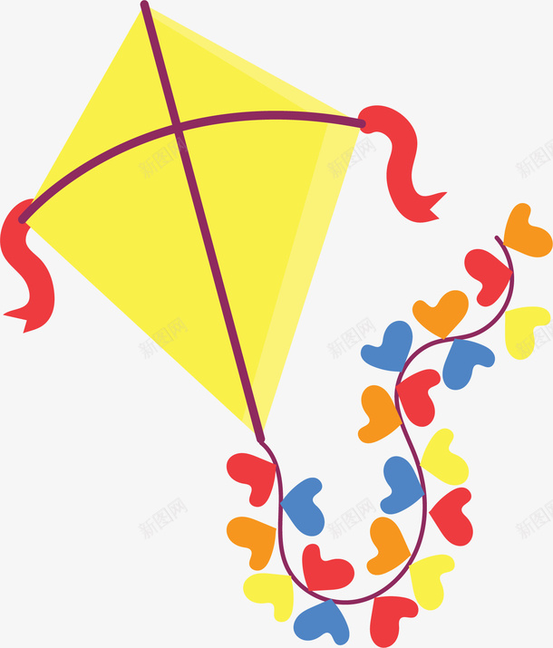 夏天黄色卡通风筝矢量图ai免抠素材_新图网 https://ixintu.com 卡通风筝 夏天 夏天风筝 矢量png 风筝 黄色风筝 矢量图