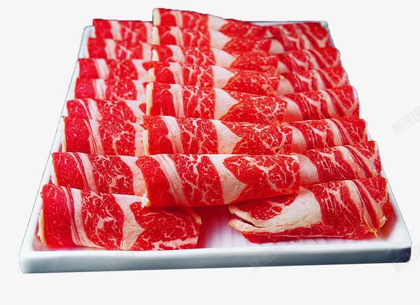 一碟羊肉卷png免抠素材_新图网 https://ixintu.com 原料 红色 羊肉 羊肉卷 食物原料 餐饮美食