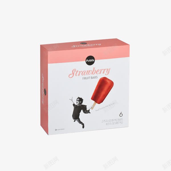 STRAWBERRY冰淇淋包装png免抠素材_新图网 https://ixintu.com 产品实物 便捷 方便