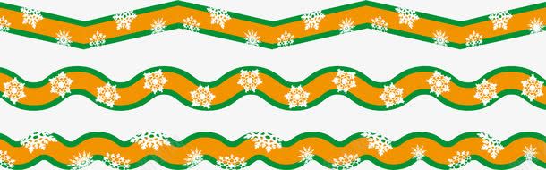 雪花分界线png免抠素材_新图网 https://ixintu.com 分割线 分栏线 创意 彩色