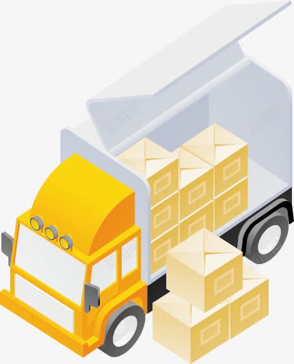 货物车png免抠素材_新图网 https://ixintu.com 卡通 货物 货车