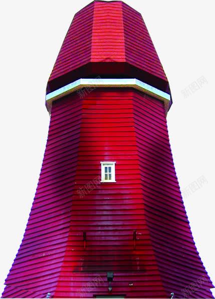 红色简约建筑窗户png免抠素材_新图网 https://ixintu.com 建筑 窗户 简约 红色