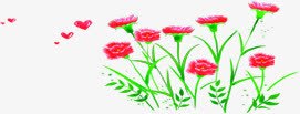 手绘红色花朵运动会海报png免抠素材_新图网 https://ixintu.com 海报 红色 花朵 运动会