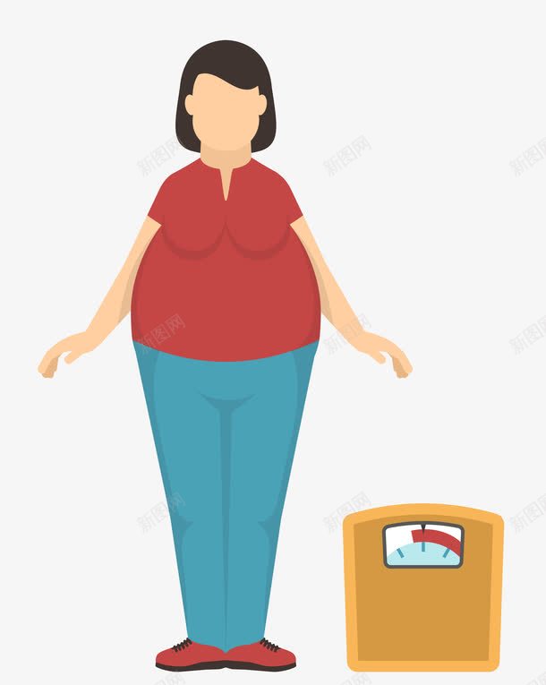 超重png免抠素材_新图网 https://ixintu.com 体重秤 肥胖 超重