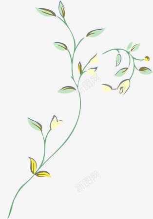 绿色精美手绘花纹png免抠素材_新图网 https://ixintu.com 精美 绿色 花纹