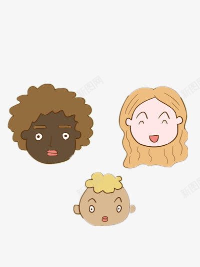 卡通的小孩png免抠素材_新图网 https://ixintu.com 人物 头像 彩色 素材