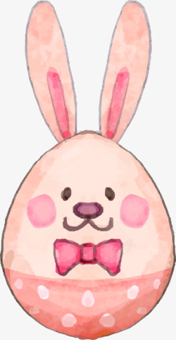 粉色可爱复活节兔子素材
