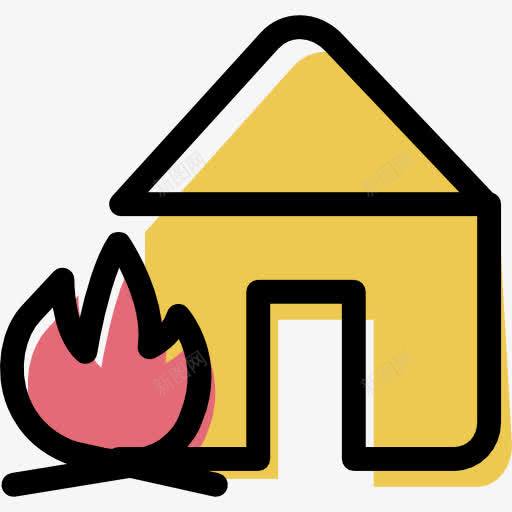 篝火图标png_新图网 https://ixintu.com 房子 温暖的住所 篝火