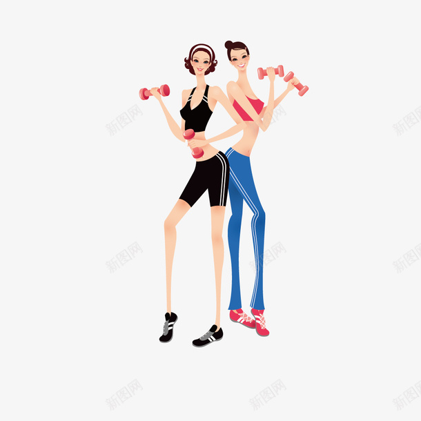 时尚简约风哑铃女郎矢量图ai免抠素材_新图网 https://ixintu.com 哑铃 女郎 时尚 简约风 矢量图