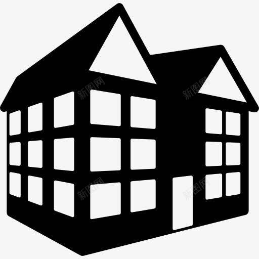 坡屋顶建筑图标png_新图网 https://ixintu.com 屋顶倾斜 建筑