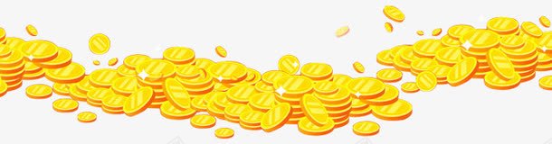 散落的金币png免抠素材_新图网 https://ixintu.com 散落的金币 金融 钱币