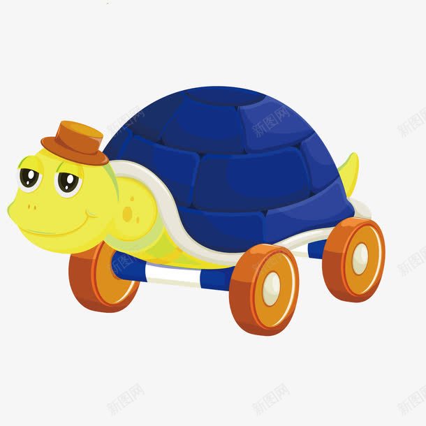 卡通蓝色乌龟玩具png免抠素材_新图网 https://ixintu.com 乌龟 卡通 玩具