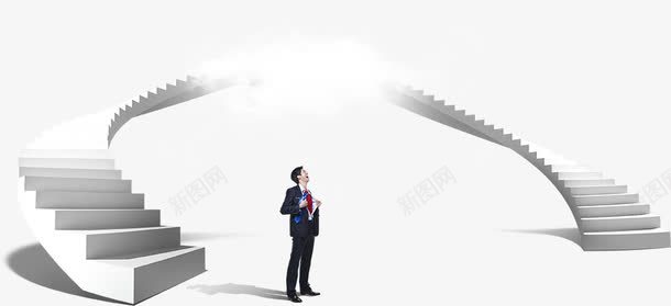 阶梯与职业男性psd免抠素材_新图网 https://ixintu.com 商务人物 商务男人 男人 男性 职业男性 阶梯