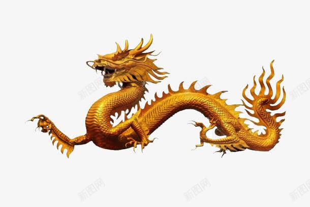 中国风复古五爪金龙png免抠素材_新图网 https://ixintu.com 中国风 复古 金龙