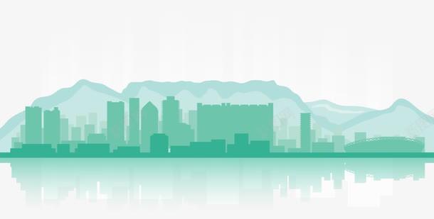 卡通扁平城市建筑剪影png免抠素材_新图网 https://ixintu.com 剪影 卡通 城市 建筑 扁平