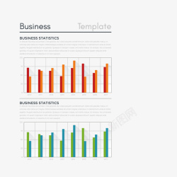 案商业计划书商业图表矢量图素材