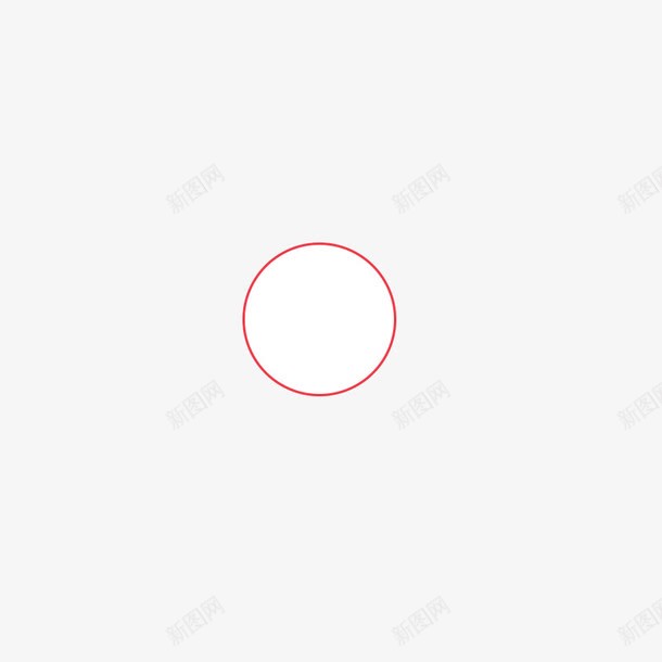 漂浮标图标png_新图网 https://ixintu.com 图标 圆形 淘宝 白底 红边