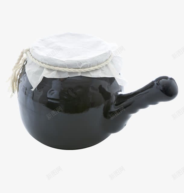 药罐png免抠素材_新图网 https://ixintu.com 中医 瓦罐 药罐 黑色